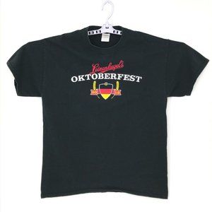 Leinenkugel's Oktoberfest Mens Shirt Large Black 2012 Short Sleeve Leinie's